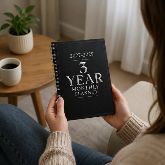 2027-2029 3-Year Monthly Planner, A5 Spiral Planner Notebook, Minimalist Organizer for Goals, Appointments Long-Term Planning