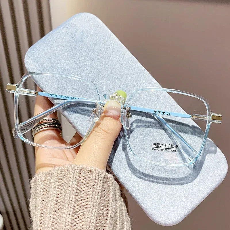 Blue Light Blocking Reading Glasses for Men and Women Fashion Lightweight Anti Eye Strain High Definition Presbyopic Glasses