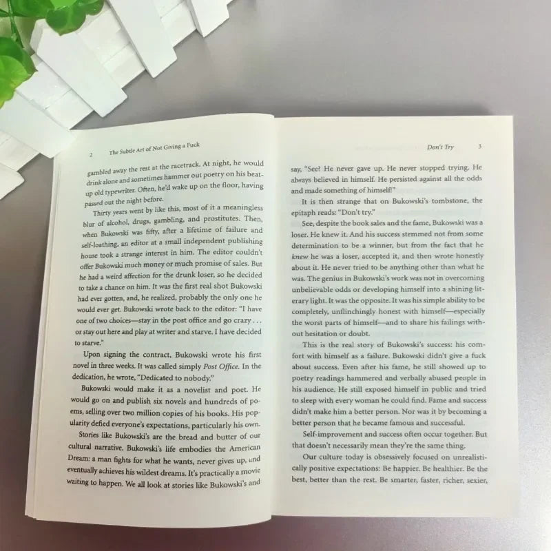 The Subtle Art of Not Giving A CAO/Reshape Happiness/How To Live As You Want By Mark Manson Self Management Stress Relief Book