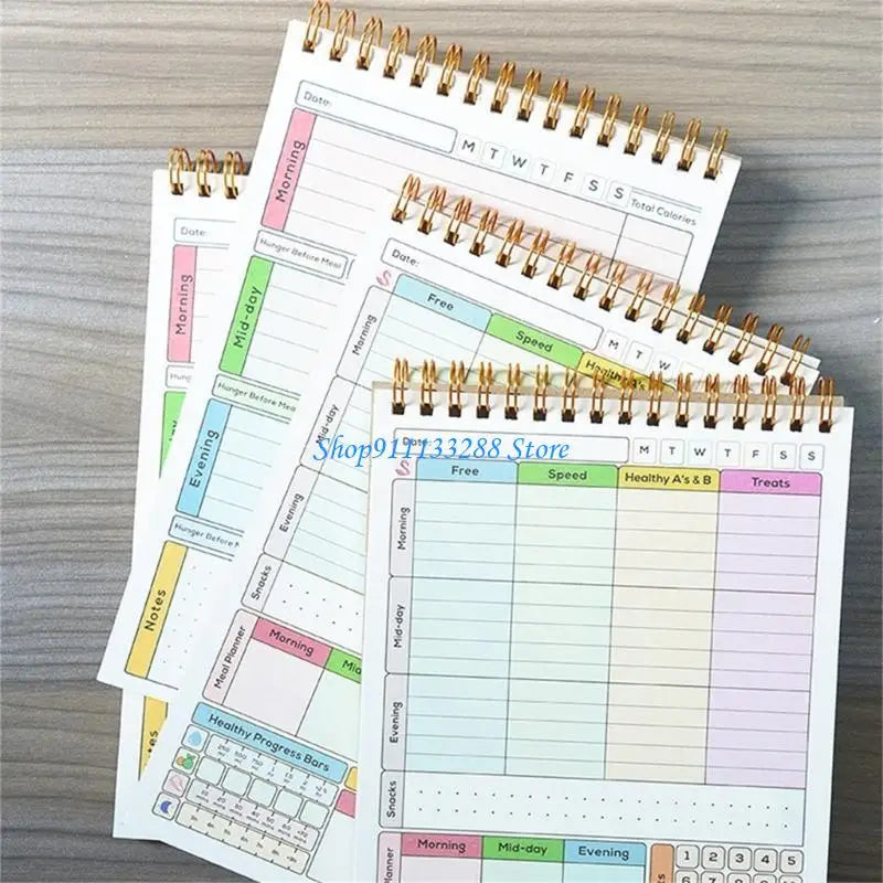 G88D A 5 Habits Planner Habits Trackers Notebook Daily Weekly Monthly Habits Trackers Discipline Calorie Planner Schedules