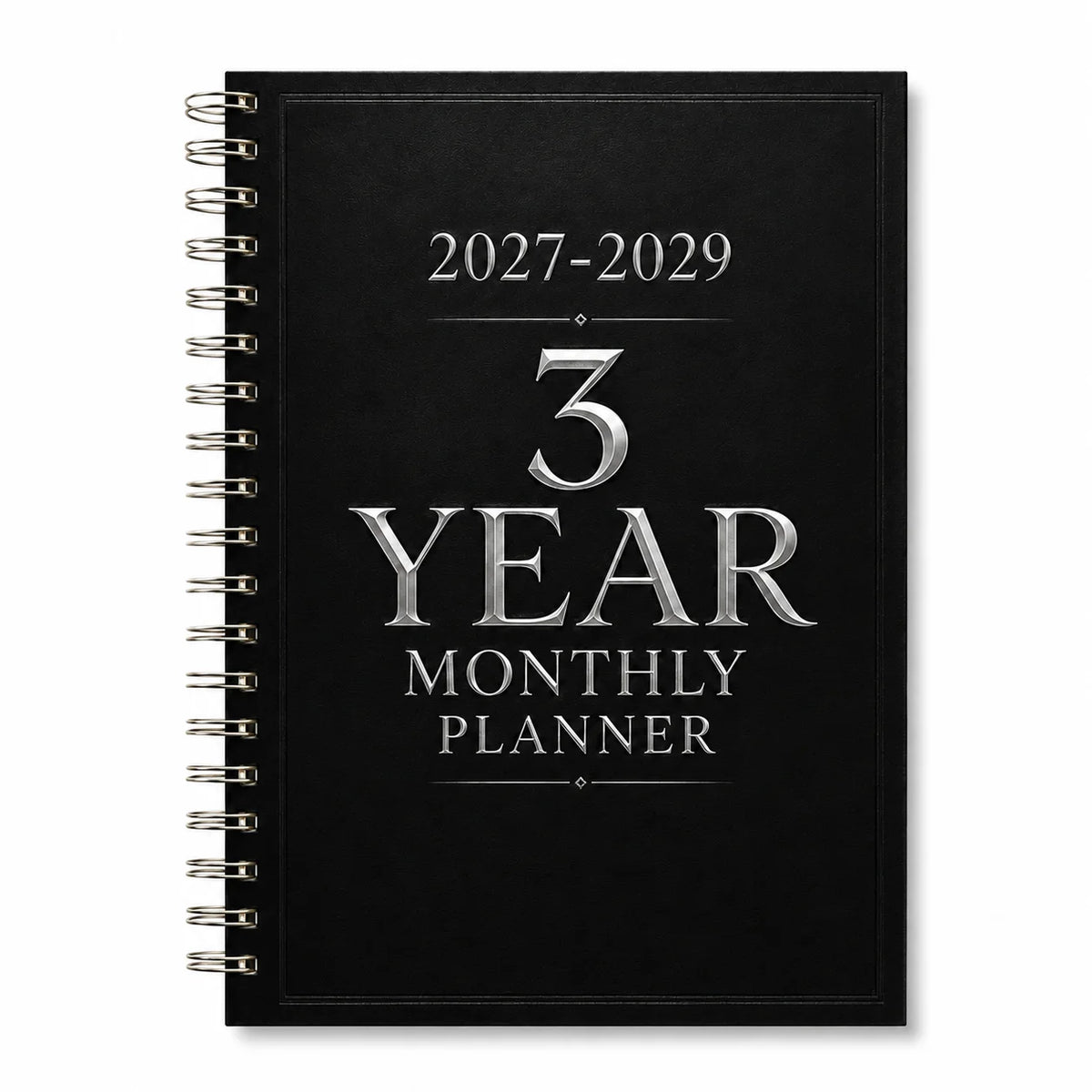 2027-2029 3-Year Monthly Planner, A5 Spiral Planner Notebook, Minimalist Organizer for Goals, Appointments Long-Term Planning