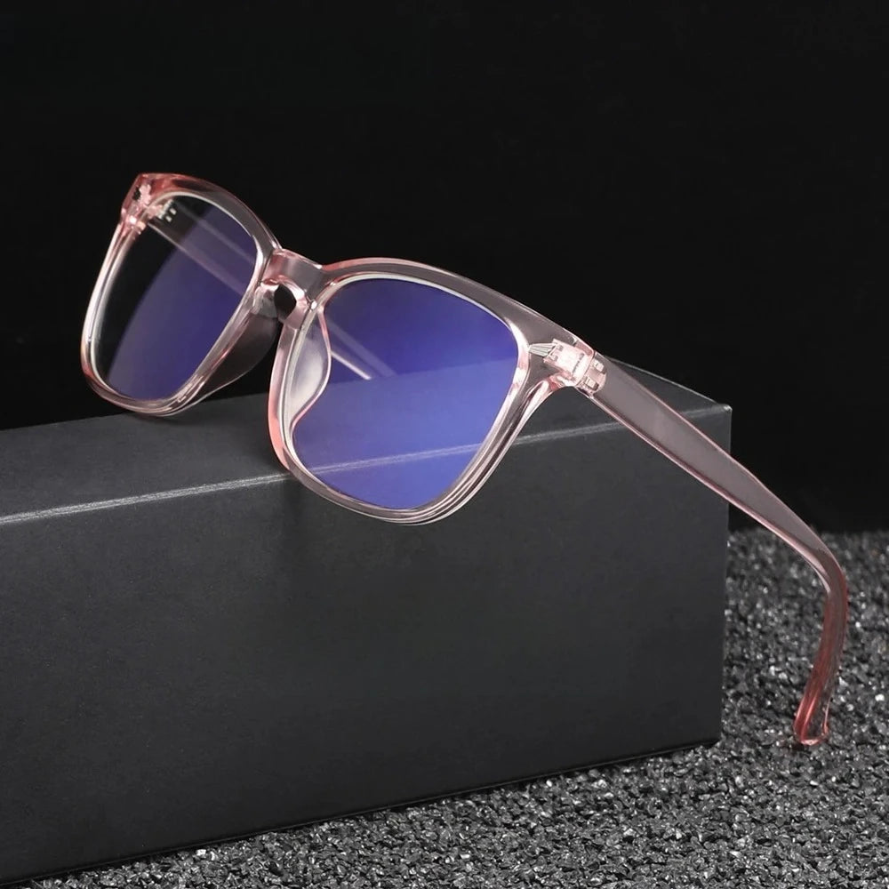Classic Square Men's and Women's Fashionable Anti Blue Light Glasses Suitable for Daily Wear