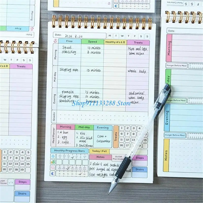 G88D A 5 Habits Planner Habits Trackers Notebook Daily Weekly Monthly Habits Trackers Discipline Calorie Planner Schedules