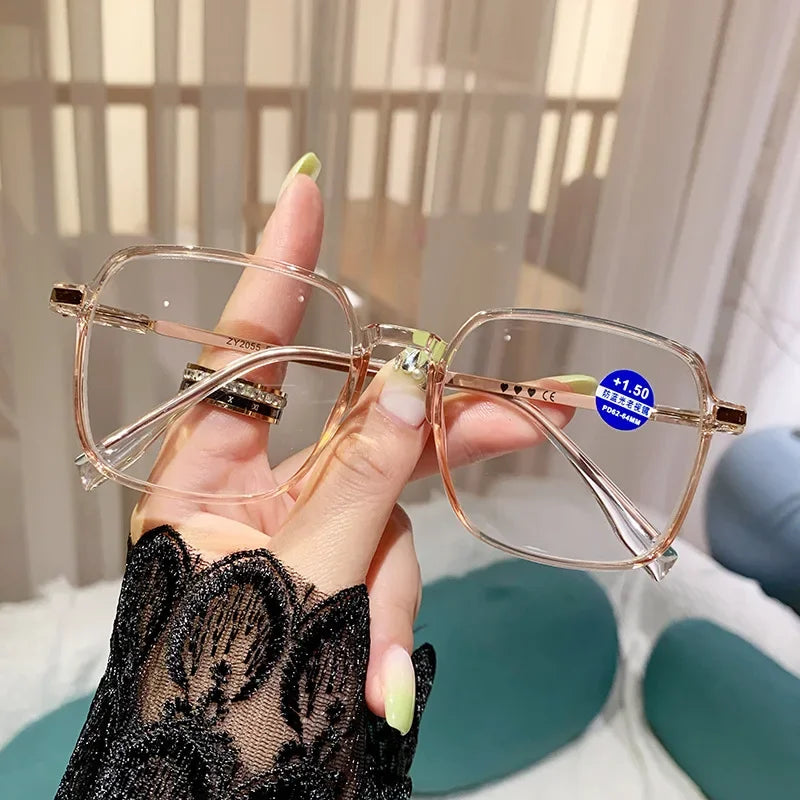 Blue Light Blocking Reading Glasses for Men and Women Fashion Lightweight Anti Eye Strain High Definition Presbyopic Glasses