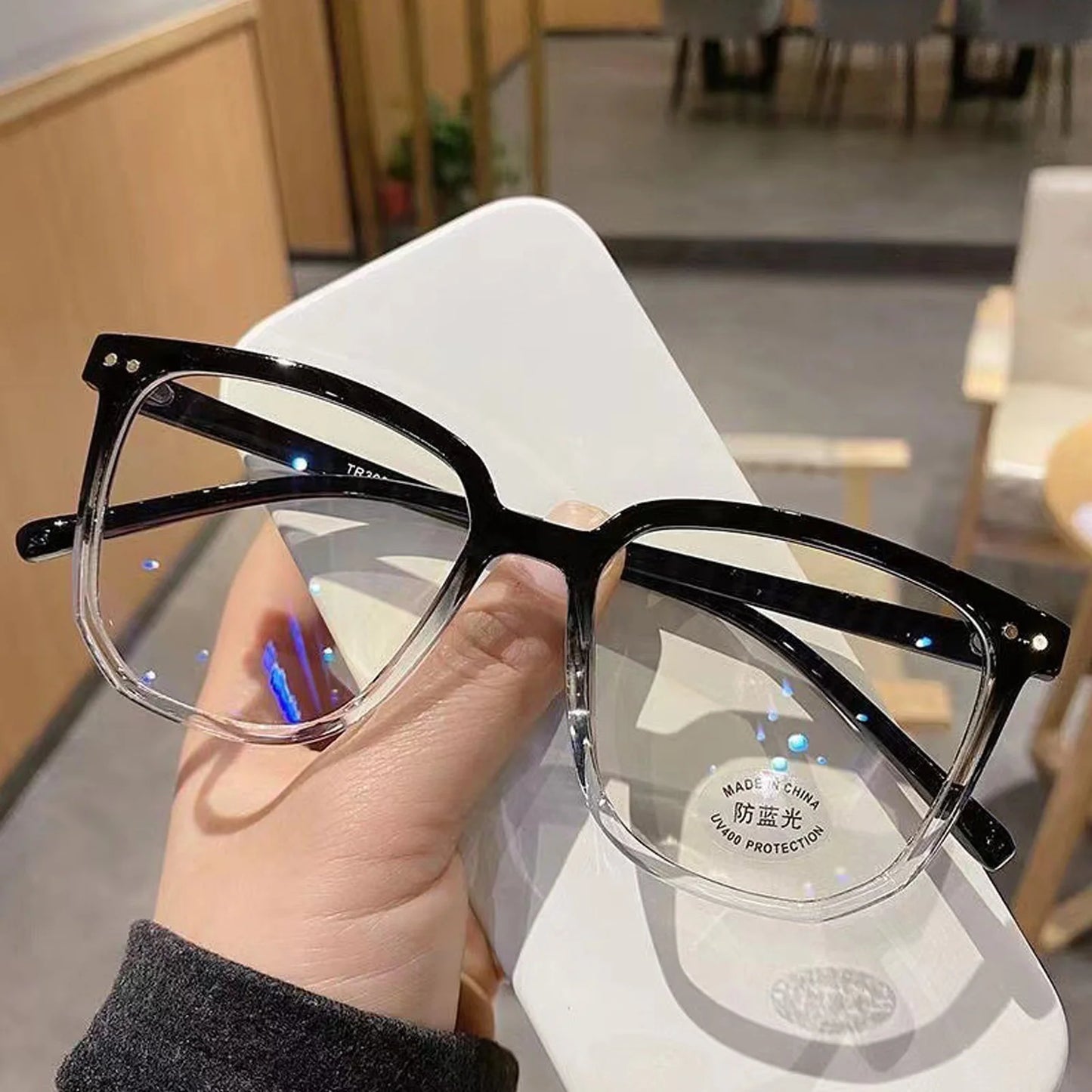 Blue Light Blocking Glasses for Men and Women with Anti Fatigue Lens Lightweight Frame Unisex Eyewear for Studying Office