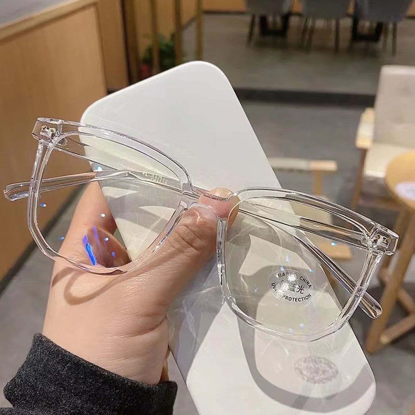Blue Light Blocking Glasses for Men and Women with Anti Fatigue Lens Lightweight Frame Unisex Eyewear for Studying Office